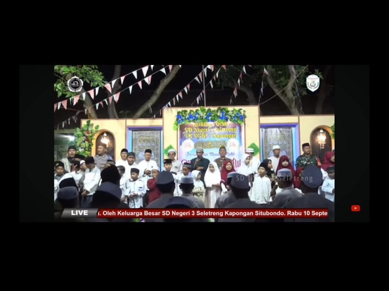 PERINGATAN MAULID NABI MUHAMMAD SAW OLEH KELUARGA BESAR SD NEGERI 3 SELETRENG